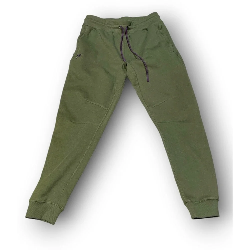Fabletics Men The Go-To Jogger Dark Moss Green Sweatpants Size Small S
